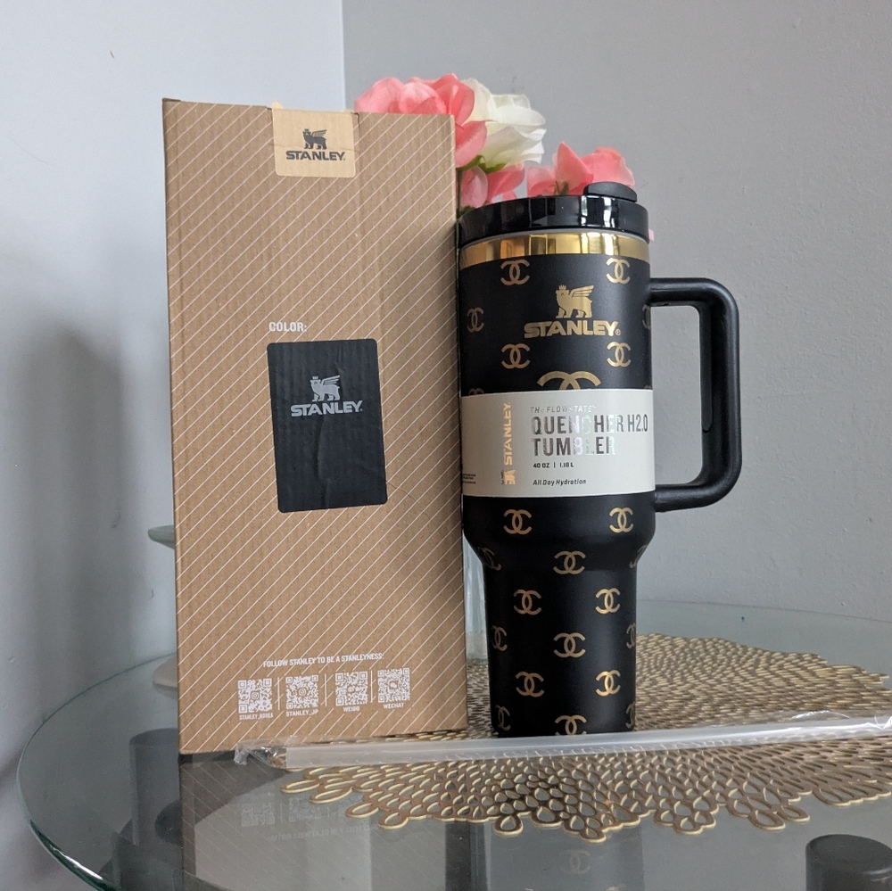 Stunning, Chanel Inspired Insulated Mug